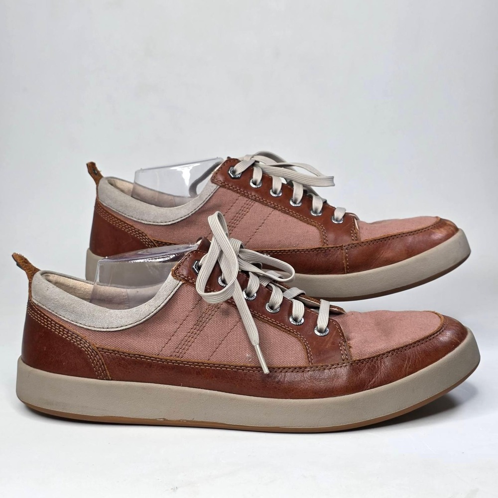 Kodiak Skogan Sneakers Men's Size 12 Brown Tan Leather Canvas Casual Low Shoes